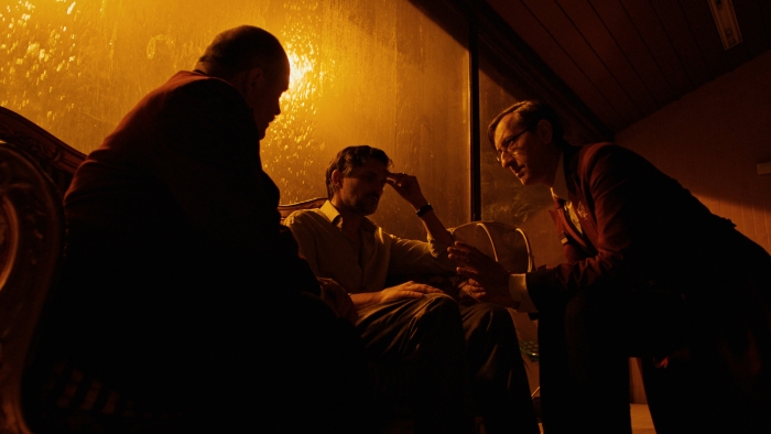 <em>Escort</em>, red. Lukas Nola